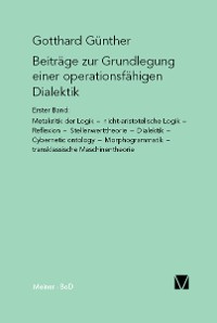 Cover Beiträge zur Grundlegung einer operationsfähigen Dialektik I