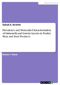 Cover Prevalence and Molecular Characterization of Salmonella and Listeria Species in Poultry Meat and their Products