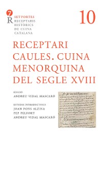 Cover Receptari Caules. Cuina Menorquina del segle XVIII