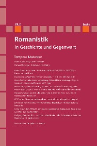 Cover Romanistik in Geschichte und Gegenwart Jahrgang 28 Heft 2