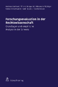 Cover Forschungsevaluation in der Rechtswissenschaft