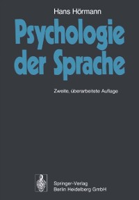 Cover Psychologie der Sprache