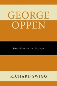 Cover George Oppen