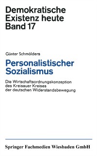 Cover Personalistischer Sozialismus