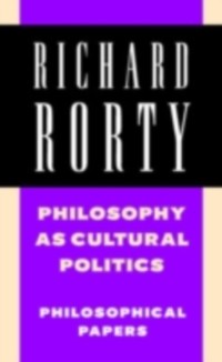 Cover Philosophy as Cultural Politics: Volume 4