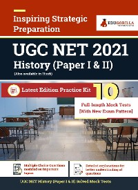 Cover UGC NET History Exam 2021 | 10 Full-length Mock tests (Solved)| Paper I & II | Complete Preparation Kit for University Grants Commission (National Eligibility Test) | 2021 Edition