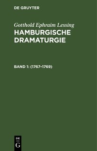 Cover Hamburgische Dramaturgie: 1767–1769, Band 1/2