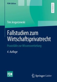 Cover Fallstudien zum Wirtschaftsprivatrecht