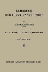 Cover Lehrbuch der Funktionentheorie