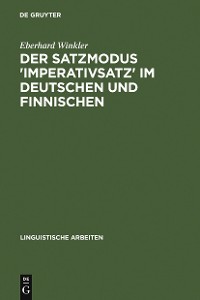 Cover Der Satzmodus 'Imperativsatz' im Deutschen und Finnischen