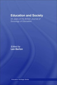 Cover Education and Society