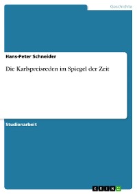 Cover Die Karlspreisreden im Spiegel der Zeit