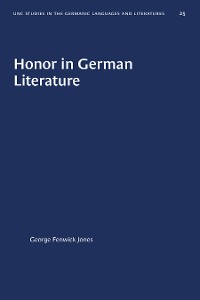 Cover Honor in German Literature