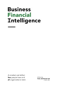 Cover Business Financial Intelligence