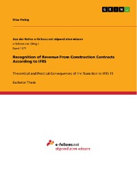 Cover Recognition of Revenue From Construction Contracts According to IFRS