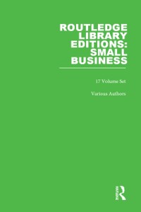 Cover Routledge Library Editions: Small Business