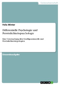 Cover Differentielle Psychologie und Persönlichkeitspsychologie
