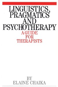 Cover Linguistics, Pragmatics and Psychotherapy