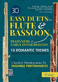 Cover 30 Easy Duets for Flute & Bassoon Beginners and Early Intermediate