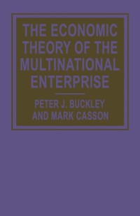 Cover Economic Theory of the Multinational Enterprise