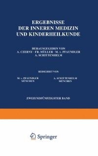 Cover Ergebnisse der Inneren Medizin und Kinderheilkunde