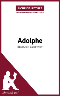 Cover Adolphe de Benjamin Constant (Fiche de lecture)