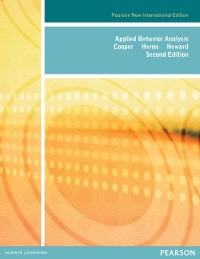 Cover Applied Behavior Analysis: Pearson New International Edition PDF eBook