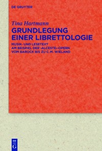 Cover Grundlegung einer Librettologie