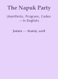 Cover Napuk Party (Manifesto, Program, Codex - In English)