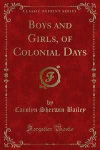 Cover Boys and Girls, of Colonial Days