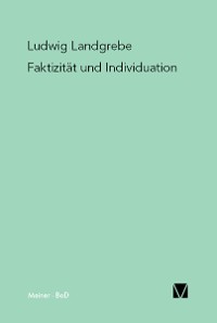 Cover Faktizität und Individuation