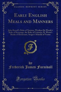 Cover Early English Meals and Manners