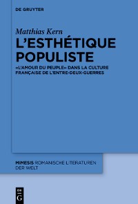 Cover L’esthétique populiste