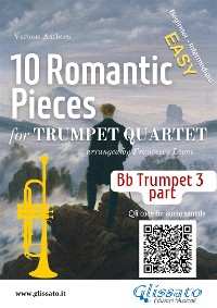 Cover Bb Trumpet 3 part of "10 Romantic Pieces" for Trumpet Quartet