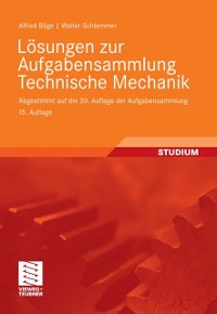 Cover Lösungen zur Aufgabensammlung Technische Mechanik
