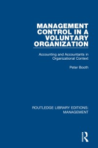 Cover Management Control in a Voluntary Organization
