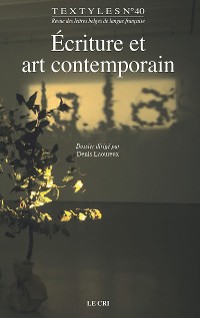Cover Écriture et art contemporain