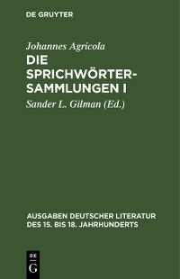Cover Die Sprichwörtersammlungen I/II