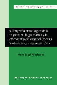 Cover Bibliografía cronológica de la lingüística, la gramática y la lexicografía del español (BICRES III)