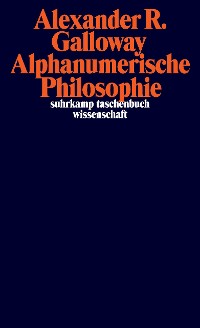 Cover Alphanumerische Philosophie