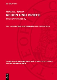 Cover Einleitung und Tabellen. Die Logoi B 2–29