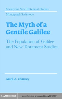 Cover Myth of a Gentile Galilee