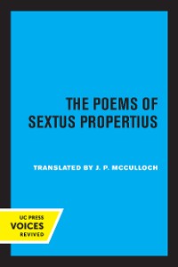 Cover The Poems of Sextus Propertius