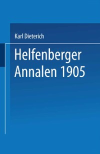 Cover Helfenberger Annalen 1905