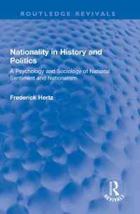 Cover Nationality in History and Politics