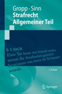 Cover Strafrecht  Allgemeiner Teil