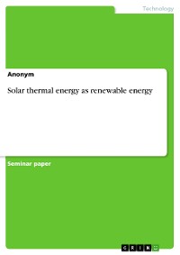 Cover Solar thermal energy as renewable energy