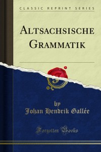 Cover Altsachsische Grammatik