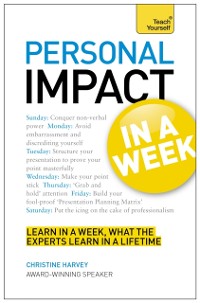 Cover Personal Impact at Work in a Week: Teach Yourself Ebook Epub
