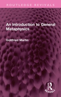 Cover Introduction to General Metaphysics